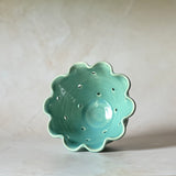 Ruffled Berry Bowl - Blue