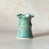 Medium Carved Vase - Blue no. 4