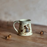 Woodland Wood Fired Mug - Squirrel