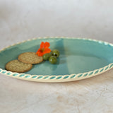 Oval Serving Platter - Blue