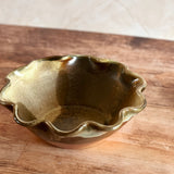 Olive Ruffle Bowl - Wood Fired