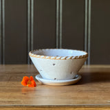 Rope Rim Berry Bowl - White