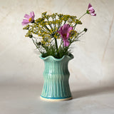 Medium Carved Vase - Blue no. 4