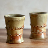 Beaded Cup - Wood Fired