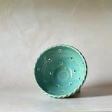 Rope Rim Berry Bowl - Blue
