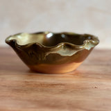 Olive Ruffle Bowl - Wood Fired