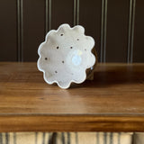 Ruffled Berry Bowl - White