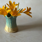 Medium Carved Vase - Blue no. 1