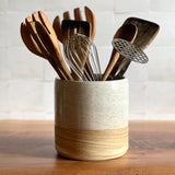 Large Agateware Utensil Holder