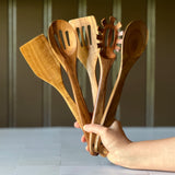 Acacia Wood Utensils - Set of 5