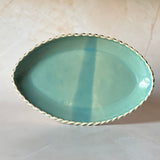 Oval Serving Platter - Blue
