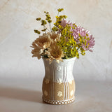 Carved Vase w/ Flowers