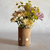 Small Carved Vase w/ Flowers no. 1