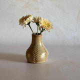 Small Carved Bottle w/ Flower Motif