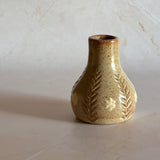 Small Carved Bottle w/ Flower Motif