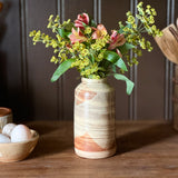 Marbled Bottle Vase